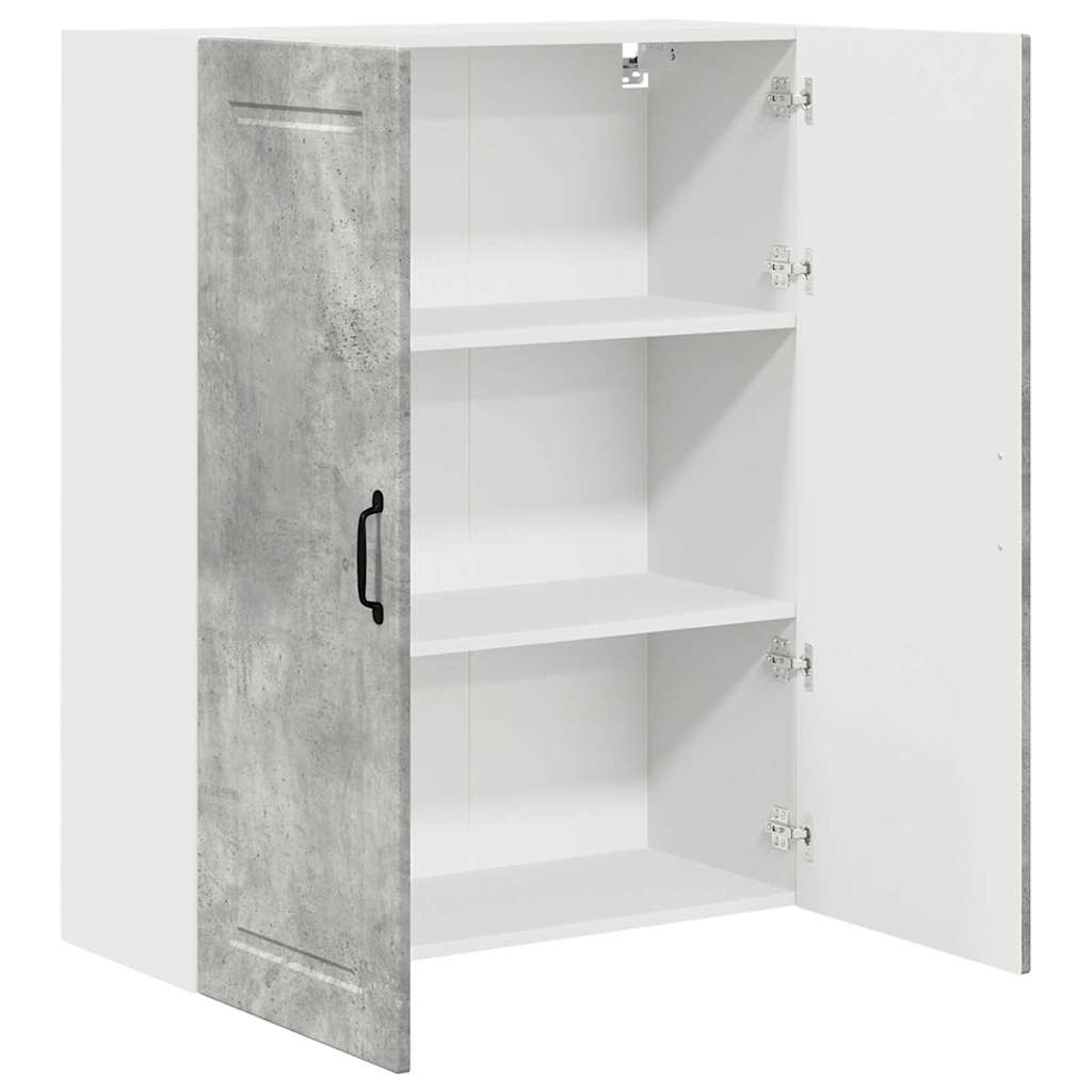 Kitchen Wall Cabinet with Shelf Concrete Grey 80 x 31 x 100 cm