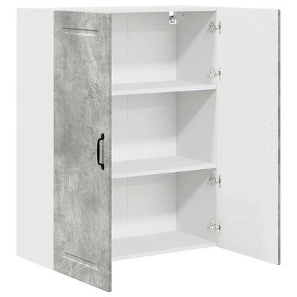 Kitchen Wall Cabinet with Shelf Concrete Grey 80 x 31 x 100 cm