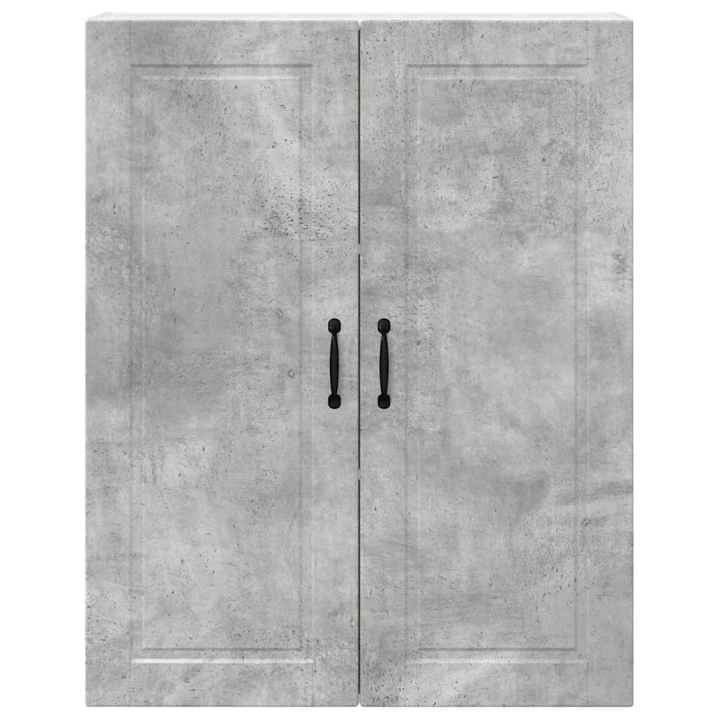 Kitchen Wall Cabinet with Shelf Concrete Grey 80 x 31 x 100 cm