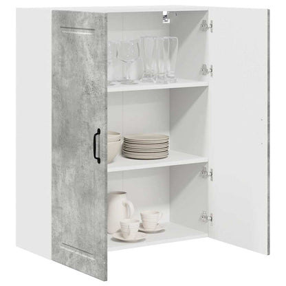 Kitchen Wall Cabinet with Shelf Concrete Grey 80 x 31 x 100 cm