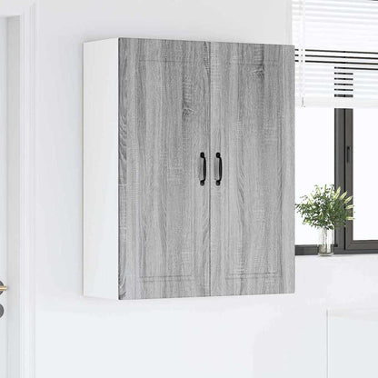 Kitchen Wall Cabinet with Shelf Grey Sonoma 80 x 31 x 100 cm