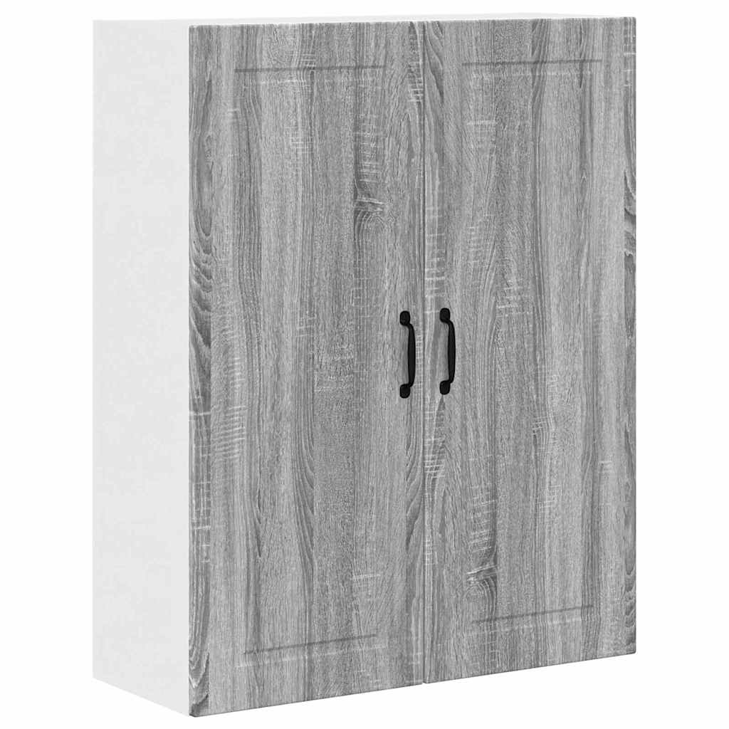 Kitchen Wall Cabinet with Shelf Grey Sonoma 80 x 31 x 100 cm
