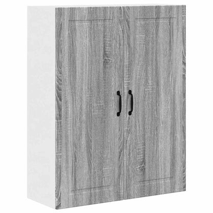 Kitchen Wall Cabinet with Shelf Grey Sonoma 80 x 31 x 100 cm
