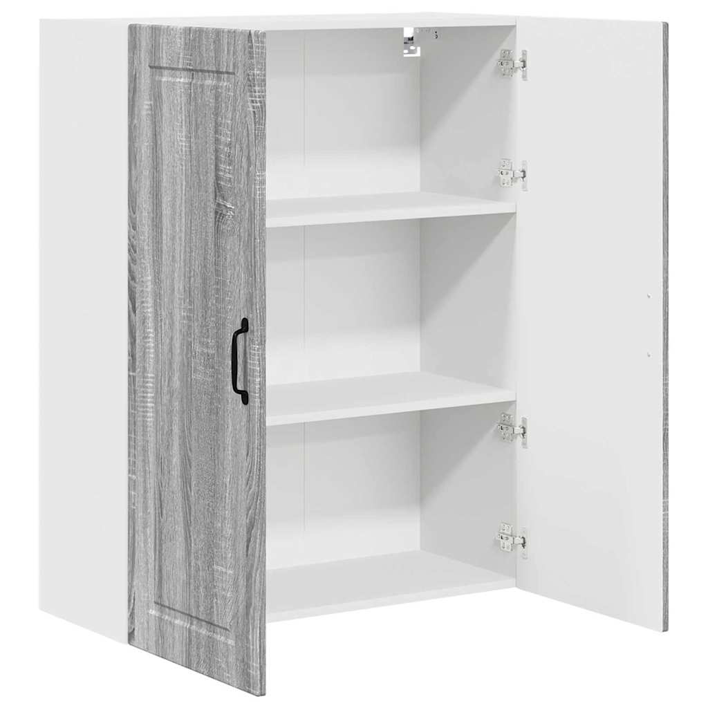 Kitchen Wall Cabinet with Shelf Grey Sonoma 80 x 31 x 100 cm