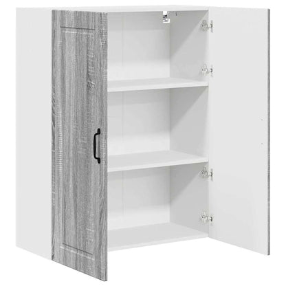 Kitchen Wall Cabinet with Shelf Grey Sonoma 80 x 31 x 100 cm