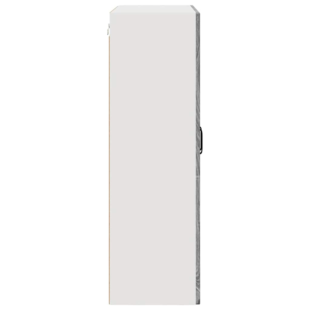 Kitchen Wall Cabinet with Shelf Grey Sonoma 80 x 31 x 100 cm