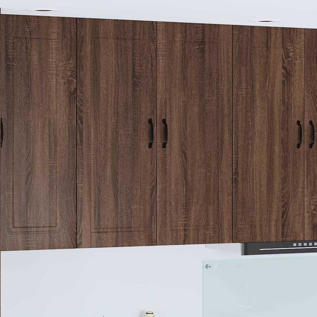 Kitchen Wall Cabinet Brown Oak 80 x 31 x 100 cm Engineered Wood