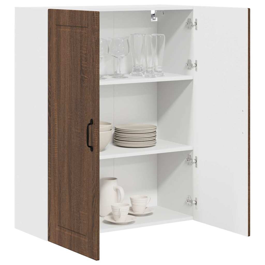 Kitchen Wall Cabinet Brown Oak 80 x 31 x 100 cm Engineered Wood