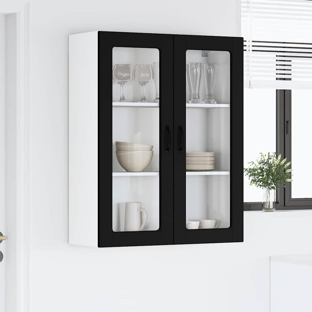 Kitchen Wall Cabinet Black 80 x 31 x 100 cm Engineered Wood