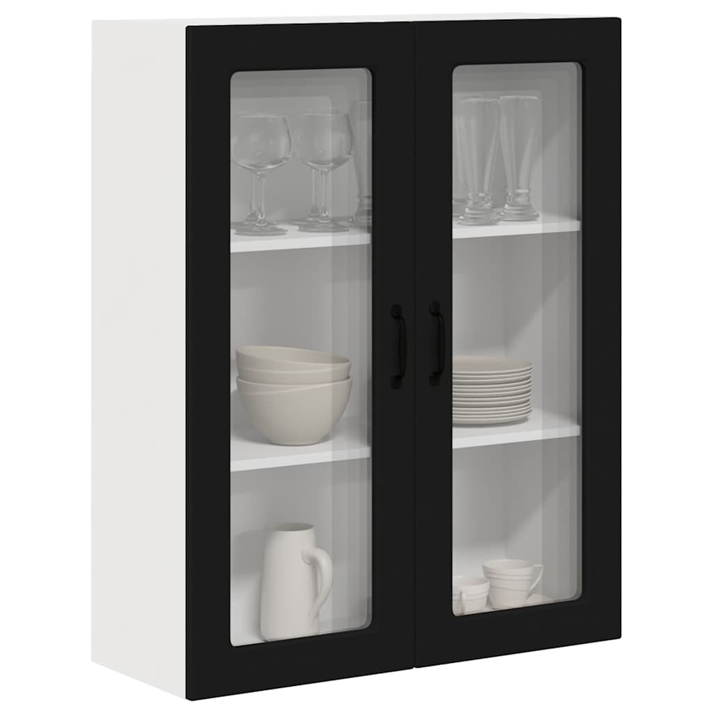 Kitchen Wall Cabinet Black 80 x 31 x 100 cm Engineered Wood