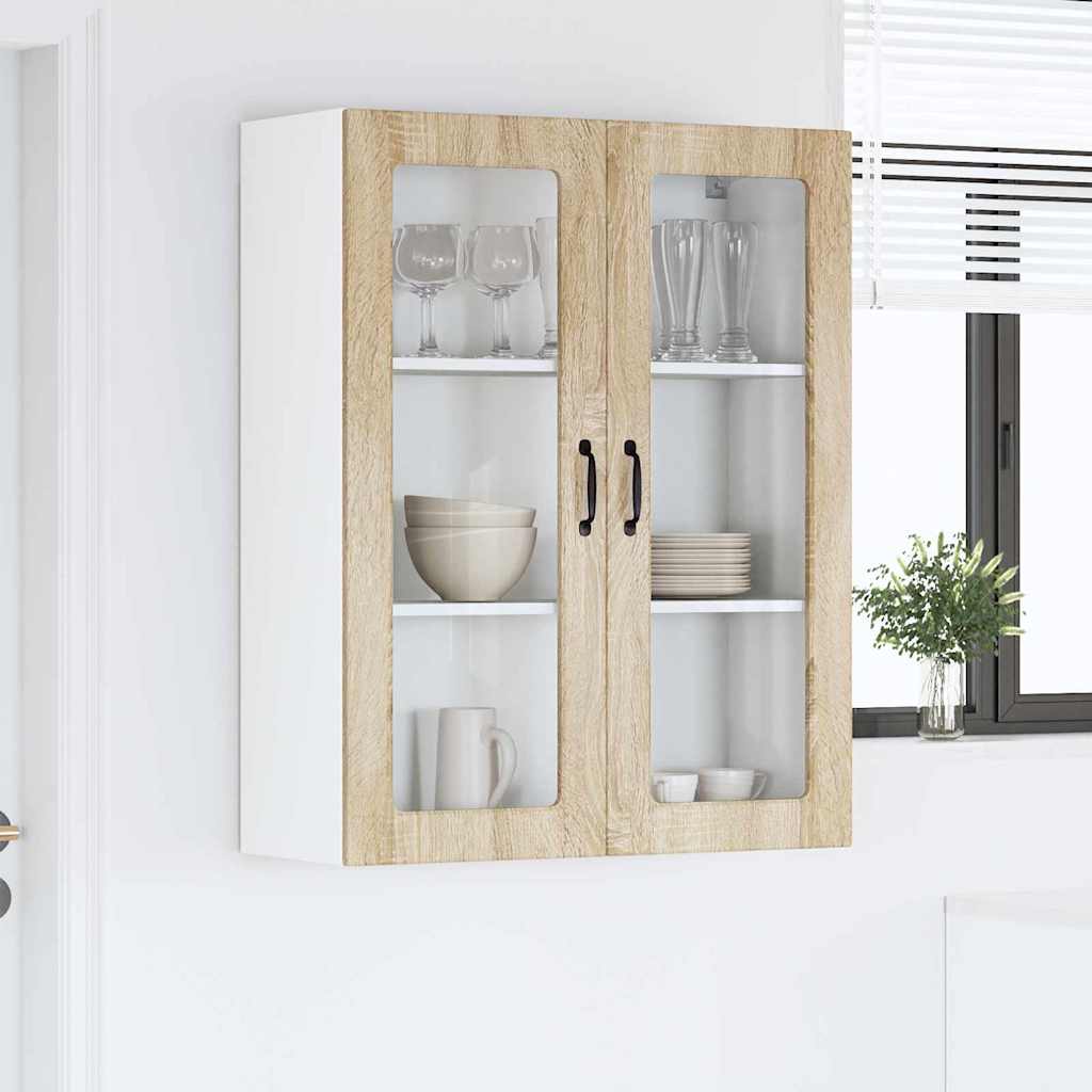 Kitchen Wall Cabinet with Shelf Sonoma Oak 80 x 31 x 100 cm