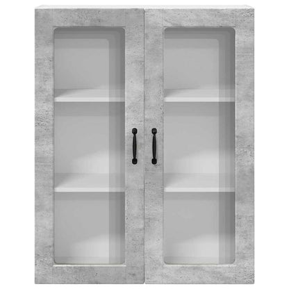 Kitchen Wall Cabinet with Shelf Concrete Grey 80 x 31 x 100 cm