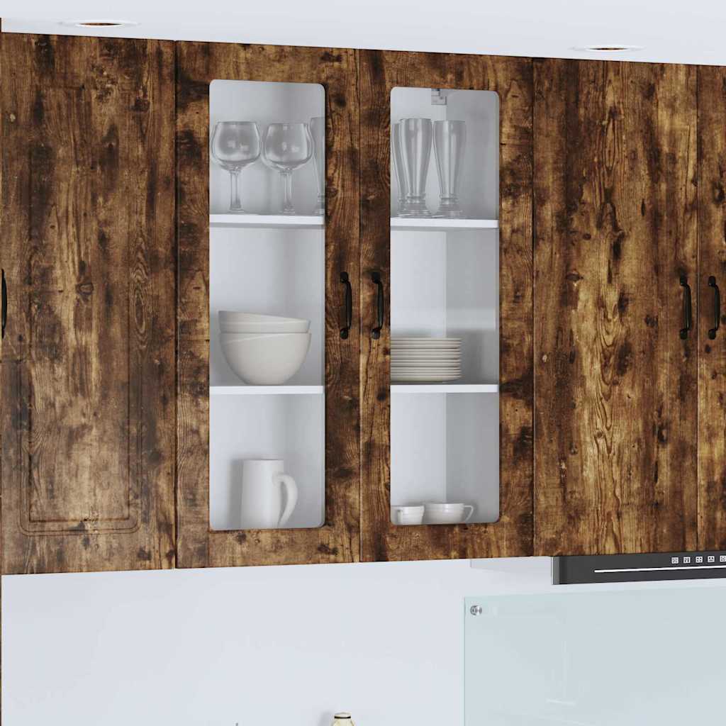 Kitchen Wall Cabinet with Shelf Smoked Oak 80 x 31 x 100 cm
