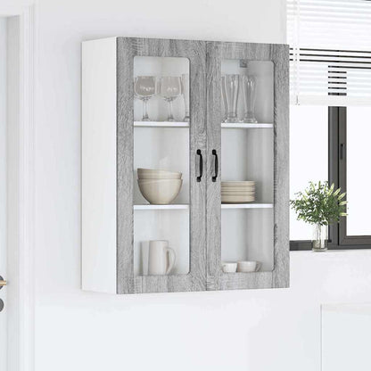 Kitchen Wall Cabinet with Shelf Grey Sonoma 80 x 31 x 100 cm