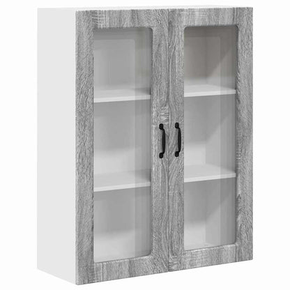 Kitchen Wall Cabinet with Shelf Grey Sonoma 80 x 31 x 100 cm