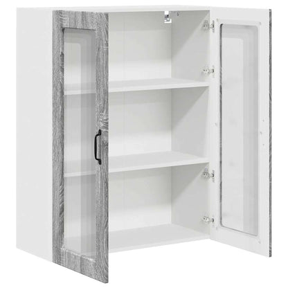 Kitchen Wall Cabinet with Shelf Grey Sonoma 80 x 31 x 100 cm