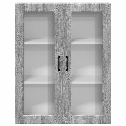 Kitchen Wall Cabinet with Shelf Grey Sonoma 80 x 31 x 100 cm