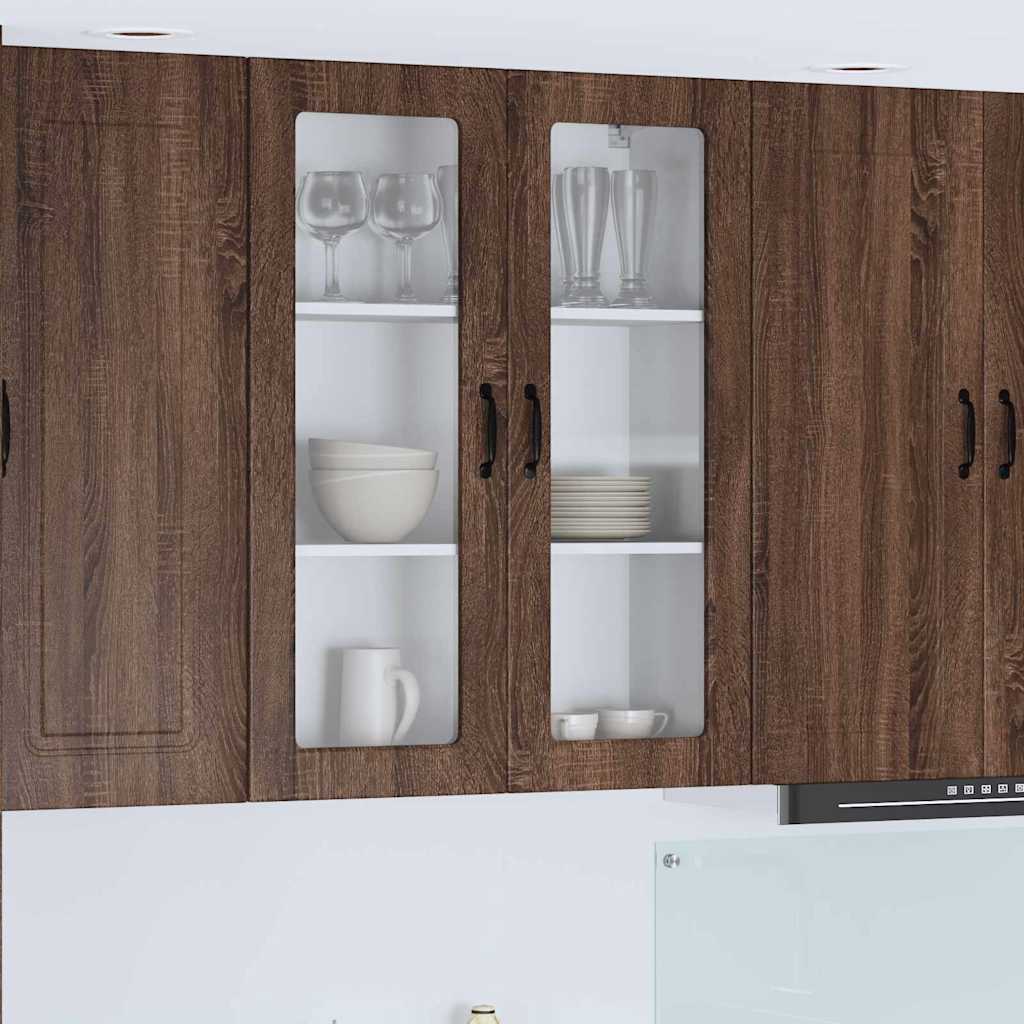 Kitchen Wall Cabinet Brown Oak 80 x 31 x 100 cm Engineered Wood
