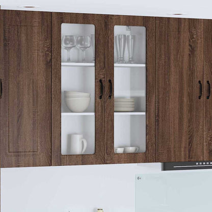 Kitchen Wall Cabinet Brown Oak 80 x 31 x 100 cm Engineered Wood