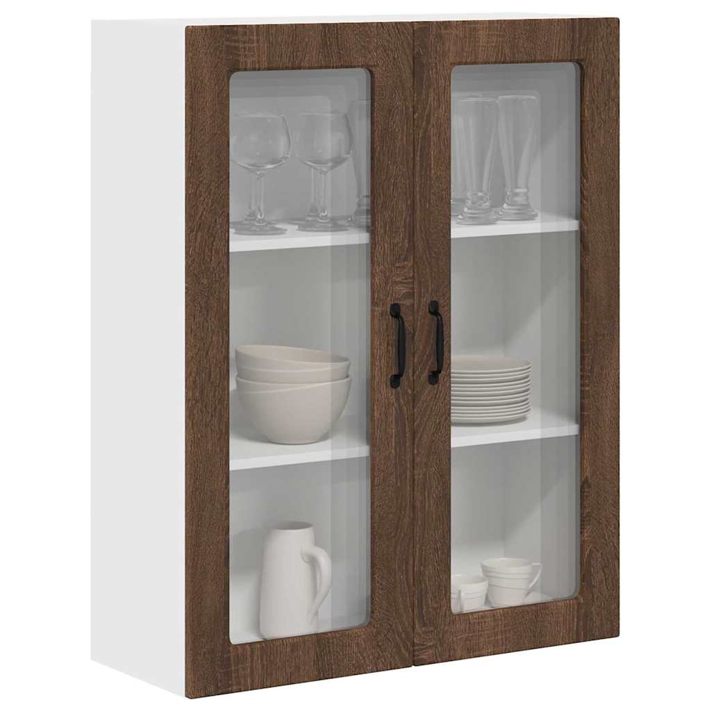 Kitchen Wall Cabinet Brown Oak 80 x 31 x 100 cm Engineered Wood