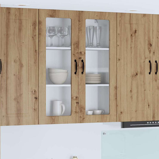 Kitchen Wall Cabinet with Shelf Artisan Oak 80 x 31 x 100 cm