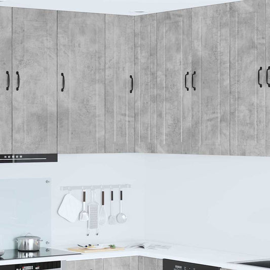 Kitchen Wall Cabinet with Shelf Concrete Grey 57 x 57 x 100 cm