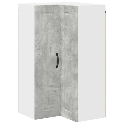 Kitchen Wall Cabinet with Shelf Concrete Grey 57 x 57 x 100 cm