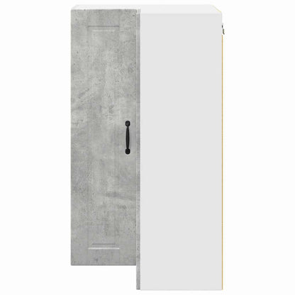 Kitchen Wall Cabinet with Shelf Concrete Grey 57 x 57 x 100 cm
