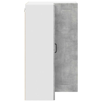 Kitchen Wall Cabinet with Shelf Concrete Grey 57 x 57 x 100 cm