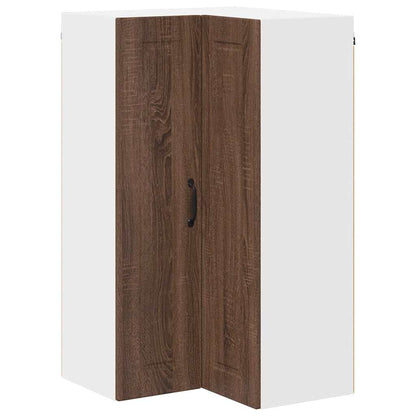 Kitchen Wall Cabinet Brown Oak 57 x 57 x 100 cm Engineered Wood