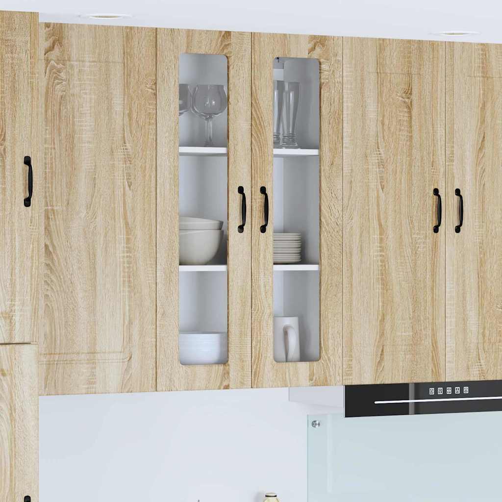 Kitchen Wall Cabinet with Shelf Sonoma Oak 60 x 31 x 100 cm