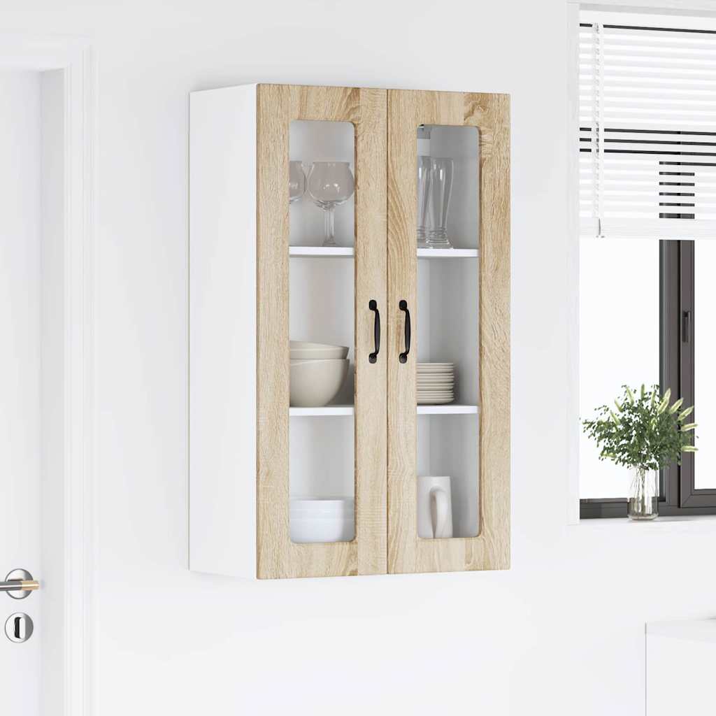 Kitchen Wall Cabinet with Shelf Sonoma Oak 60 x 31 x 100 cm