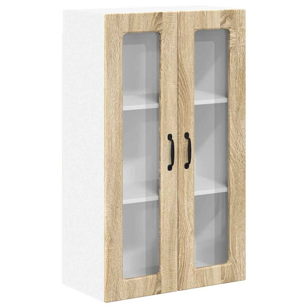 Kitchen Wall Cabinet with Shelf Sonoma Oak 60 x 31 x 100 cm