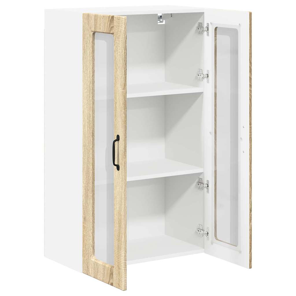 Kitchen Wall Cabinet with Shelf Sonoma Oak 60 x 31 x 100 cm