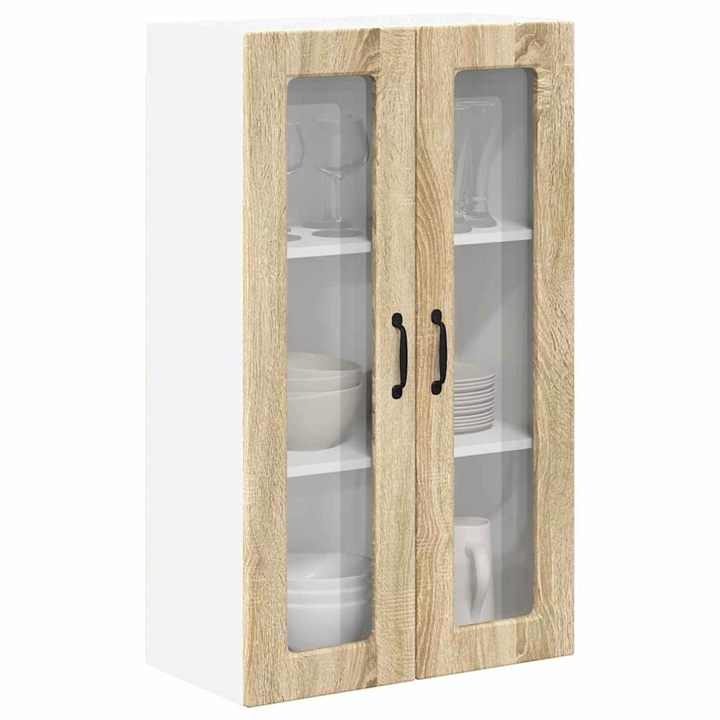 Kitchen Wall Cabinet with Shelf Sonoma Oak 60 x 31 x 100 cm