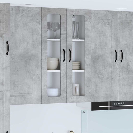 Kitchen Wall Cabinet with Shelf Concrete Grey 60 x 31 x 100 cm