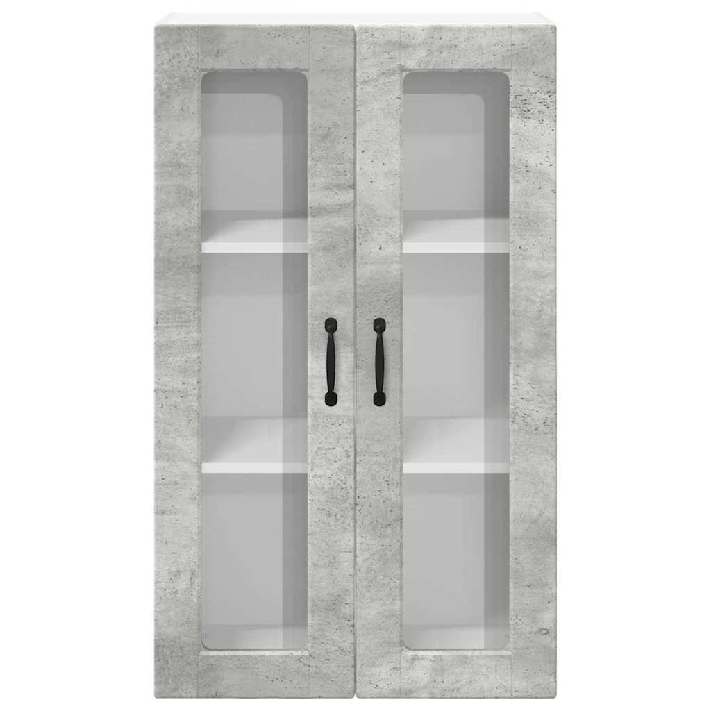Kitchen Wall Cabinet with Shelf Concrete Grey 60 x 31 x 100 cm