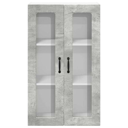 Kitchen Wall Cabinet with Shelf Concrete Grey 60 x 31 x 100 cm