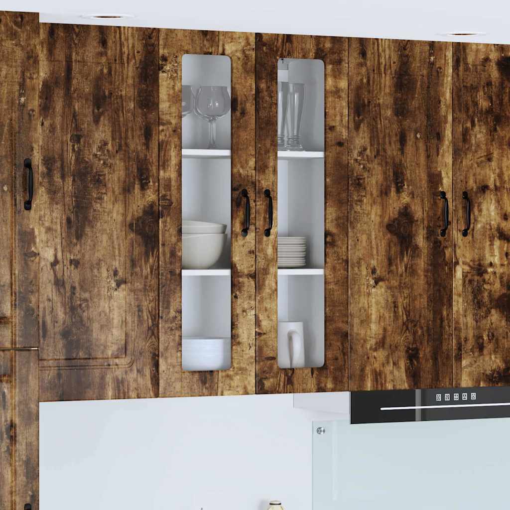 Kitchen Wall Cabinet with Shelf Smoked Oak 60 x 31 x 100 cm