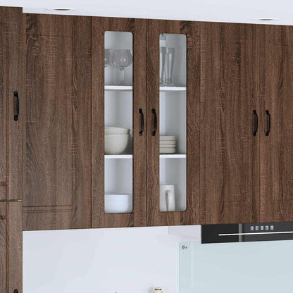 Kitchen Wall Cabinet Brown Oak 60 x 31 x 100 cm Engineered Wood