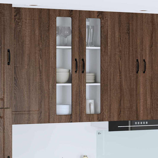 Kitchen Wall Cabinet Brown Oak 60 x 31 x 100 cm Engineered Wood