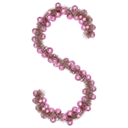 Christmas Ball Garland Pink 186 cm Polystyrene