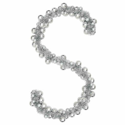 Christmas Ball Garland Silver 186 cm Polystyrene