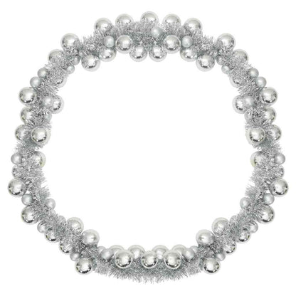 Christmas Ball Garland Silver 186 cm Polystyrene
