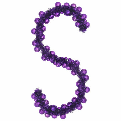 Christmas Ball Garland Lilac 186 cm Polystyrene