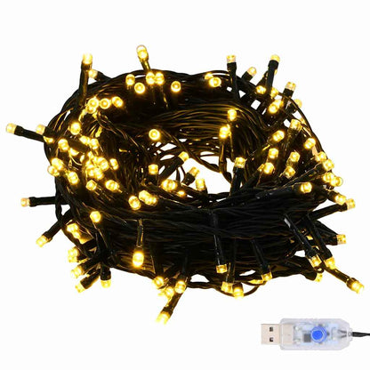 Christmas Bauble Set with 150 LEDs 61 pcs Red Plastic