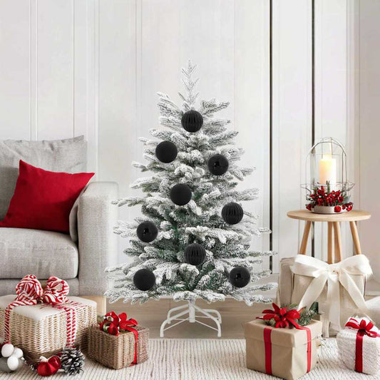 Christmas Bauble Set 15 pcs Black