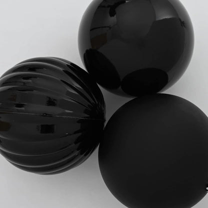 Christmas Bauble Set 3 pcs Black