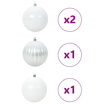 Christmas Bauble Set 4 pcs White