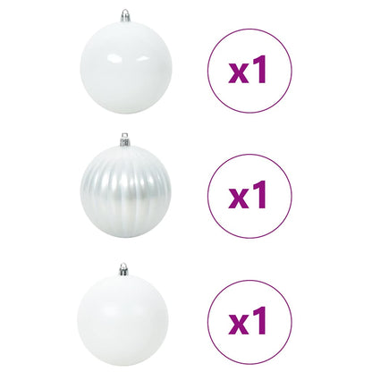 Christmas Bauble Set 3 pcs White
